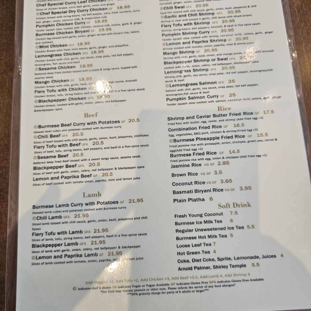 My Burma - Menu - Burmese Near Me - Davis, California My Burma - Menu - Burmese Near Me - Davis, California