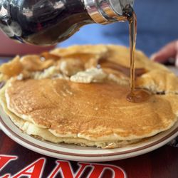 Waveland Cafe - Buttermilk Pancakes with cinnamon apples.