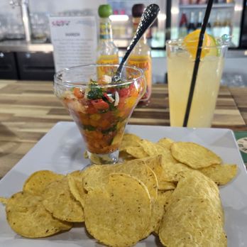 Maggies Lounge - Ceviche is fresh and very savory with shrimp, scallops, cucumber, tomato, mango and spices. - New American Near Me - Apache Junction, Arizona
