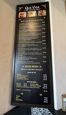 Menu photo 6 Que Vida Tacos Huntington Beach Huntington Beach, CA