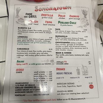 Sonoratown - Menu - Mexican Near Me - Los Angeles, California Sonoratown - Menu - Mexican Near Me - Los Angeles, California