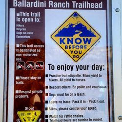 Ballardini Ranch Trailhead