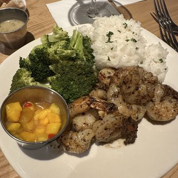 Bonefish Grill - Shrimp and scallops with mango salsa - Seafood Near Me - Columbia, South Carolina Bonefish Grill - Shrimp and scallops with mango salsa - Seafood Near Me - Columbia, South Carolina