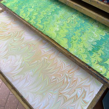 Riccardo Luci Marbled Paper - The Paper we marbled - Gift Shops Near Me - Florence, FI