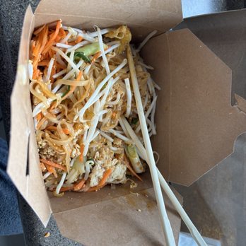 Easy Thai Bend - Large portion of tasty Pad Thai. - Thai Near Me - Bend, Oregon