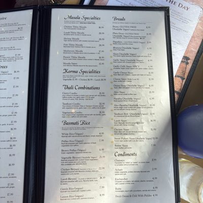 Menu photo 2 The Taj Cafe Ventura, CA Menu photo 2 The Taj Cafe Ventura, CA