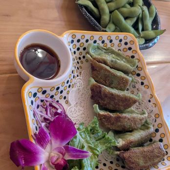 Mikado - Veg gyoza and edamame - Sushi Bars Near Me - Jamaica, New York Mikado - Veg gyoza and edamame - Sushi Bars Near Me - Jamaica, New York