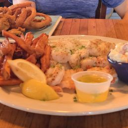 Scallops, Haddock, shrimp, oysters, onion rings, coleslaw slaw, and sweet potato fries. Scallops, Haddock, shrimp, oysters, onion rings, coleslaw slaw, and sweet potato fries.