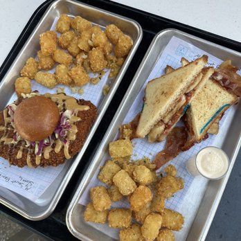 Pym Test Kitchen - PB3 and Not so little chicken sandwich - Coffee & Tea Near Me - Anaheim, California Pym Test Kitchen - PB3 and Not so little chicken sandwich - Coffee & Tea Near Me - Anaheim, California