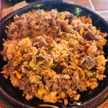 Sizzling Lunch - Spicy Garlic Beef Pepper Rice (After mixing) - Japanese Near Me - San Jose, California Sizzling Lunch - Spicy Garlic Beef Pepper Rice (After mixing) - Japanese Near Me - San Jose, California