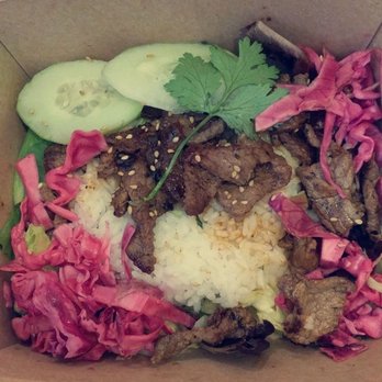 Tiger + Lily - Kalbi beef rice bowl (not pictured: gomayo on the side). Amazing! - Asian Fusion Near Me - Columbus, Ohio