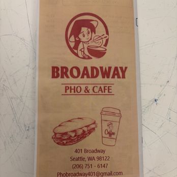 Broadway Pho & Cafe - Coffee & Tea Near Me - Seattle, Washington