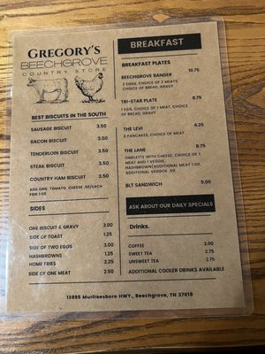 Menu photo 8 Beechgrove Country Store Beechgrove, TN