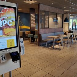 McDonald's - Dining area, playplace in background