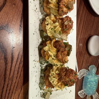 Miss Shirley's Cafe, Roland Park - Hot Honey Fried Chicken Deviled Eggs - American Near Me - Baltimore, Maryland Miss Shirley's Cafe, Roland Park - Hot Honey Fried Chicken Deviled Eggs - American Near Me - Baltimore, Maryland