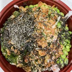 Poke Town - Small Poke Bowl with 2 Proteins (crab salad)