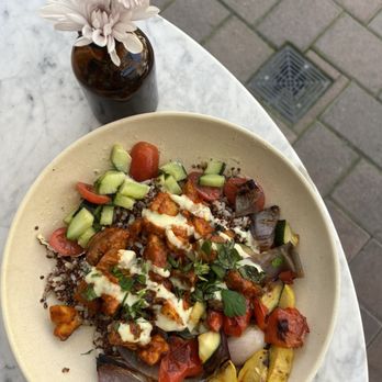 Flower Child - Mediterranean Chicken Kabob - Salad Near Me - Del Mar, California Flower Child - Mediterranean Chicken Kabob - Salad Near Me - Del Mar, California