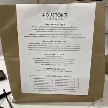 Houston's Restaurant - Take out menu - American Near Me - Pompano Beach, Florida