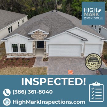 High Mark Inspections - Another home professionally inspected! Trusted. Thorough. Certified. (386) 361-8040 | HighMarkInspections.com - Home Inspectors Near Me - Lake City, Florida High Mark Inspections - Another home professionally inspected! Trusted. Thorough. Certified. (386) 361-8040 | HighMarkInspections.com - Home Inspectors Near Me - Lake City, Florida