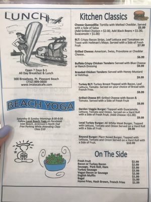 Menu photo 4 I'm A Local Beach House Cafe Point Pleasant Beach, NJ Menu photo 4 I'm A Local Beach House Cafe Point Pleasant Beach, NJ