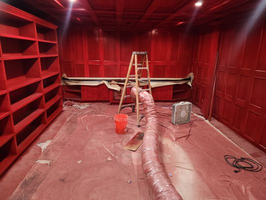 Home Theater Build - Home Theater for a luxury home featuring 90" HDR 4K screen and a 7.2.1 in wall Dolby Atmos Surround Sound. Leather reclining seats. Cat 6 Networking. Home Theater Build - Home Theater for a luxury home featuring 90" HDR 4K screen and a 7.2.1 in wall Dolby Atmos Surround Sound. Leather reclining seats. Cat 6 Networking.