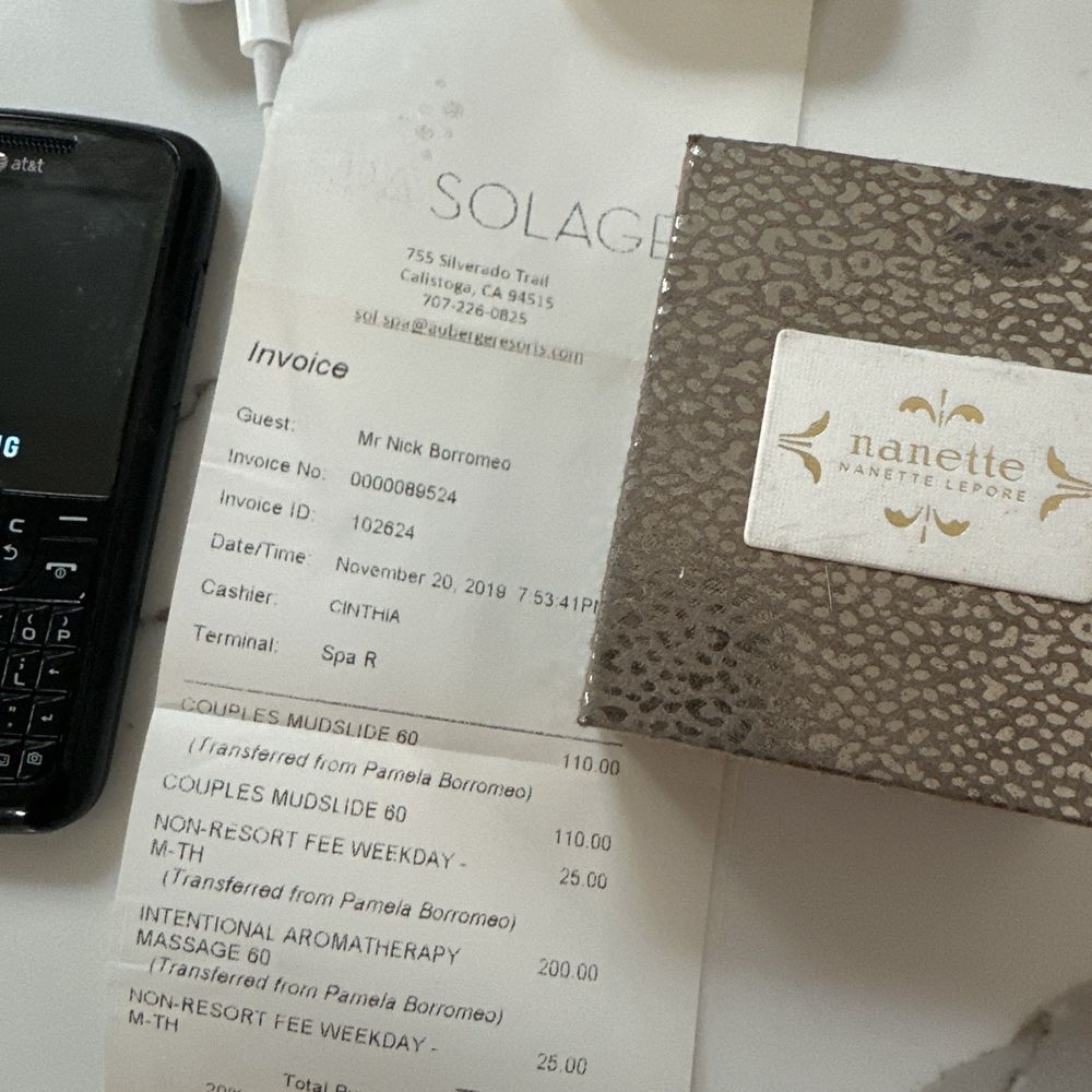 Spa Solage - spa receipt 2019 - Day Spas Near Me - Calistoga, California Spa Solage - spa receipt 2019 - Day Spas Near Me - Calistoga, California