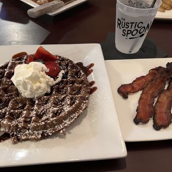 The Rustic Spoon-Red Mill - Dark Chocolate Waffle - Breakfast & Brunch Near Me - Virginia Beach, Virginia The Rustic Spoon-Red Mill - Dark Chocolate Waffle - Breakfast & Brunch Near Me - Virginia Beach, Virginia
