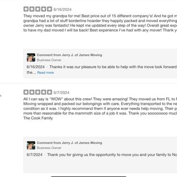 James Moving - Reviews - Movers Near Me - Linwood, North Carolina James Moving - Reviews - Movers Near Me - Linwood, North Carolina