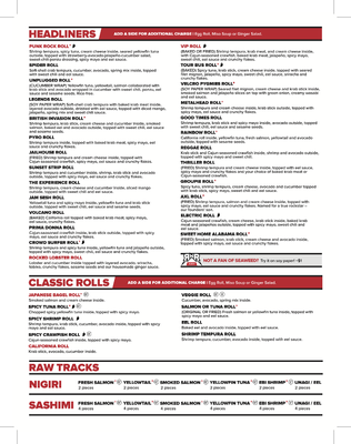 Menu photo 6 Rock N Roll Sushi Pensacola, FL Menu photo 6 Rock N Roll Sushi Pensacola, FL