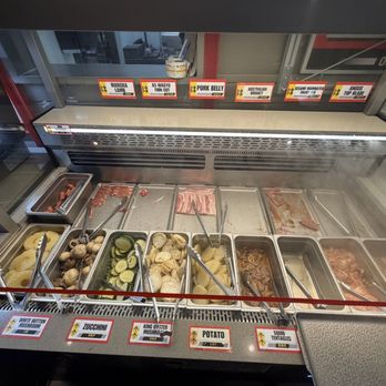 Wagyu Factory - Meat station (nearly empty) - Barbeque Near Me - Brea, California