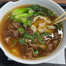 Beef noodle soup. Beef noodle soup.