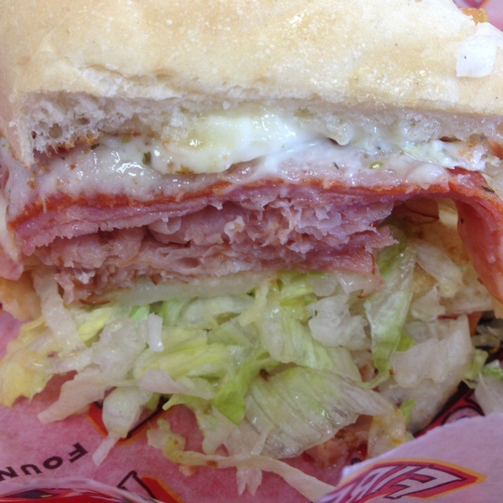 Firehouse Subs - They don't skimp on the meat. This is a #4 Italian. - Delis Near Me - Chantilly, Virginia Firehouse Subs - They don't skimp on the meat. This is a #4 Italian. - Delis Near Me - Chantilly, Virginia
