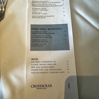 Crustacean Beverly Hills - Cocktail Menu - Vietnamese Near Me - Beverly Hills, California Crustacean Beverly Hills - Cocktail Menu - Vietnamese Near Me - Beverly Hills, California