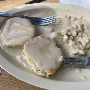 Chef Burger 2 - Biscuits and gravy. Not good! Cold and watery gravy. - Burgers Near Me - Simi Valley, California