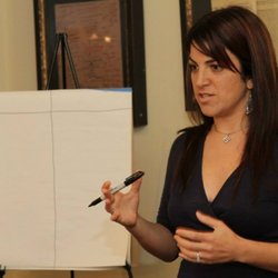 Conscious Life Coaching - Jenifer teaching the "Women of Prosperous Hearts" how to identify and clear the hidden blocks sabotaging your success.