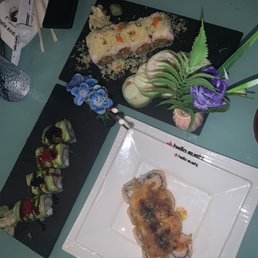 Bomb Roll, Volcano Roll, Cherry Blossom Roll, Johnny Roll