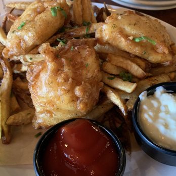 Sharps Roasthouse - Alaskan cod fish and chips. - American Near Me - SeaTac, Washington Sharps Roasthouse - Alaskan cod fish and chips. - American Near Me - SeaTac, Washington