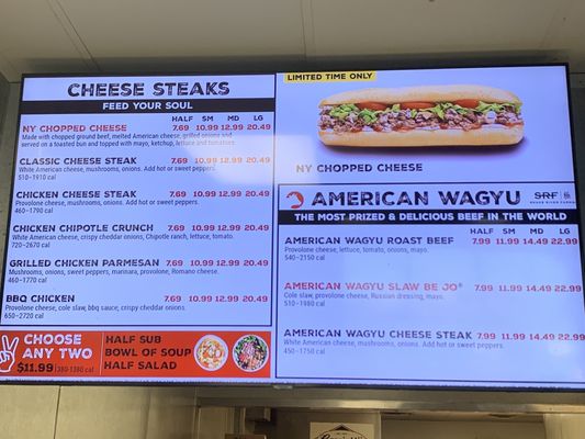 Menu photo 1 Capriotti's Sandwich Shop Las Vegas, NV