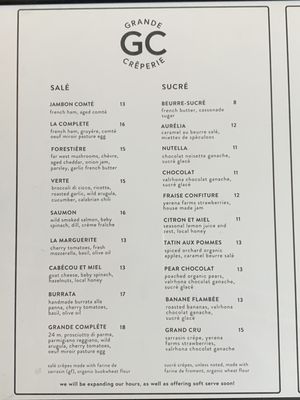 Menu photo 4 Grande Crêperie San Francisco, CA Menu photo 4 Grande Crêperie San Francisco, CA