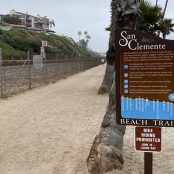 Beach Trail - Signage with a Map of the Trail - Beaches Near Me