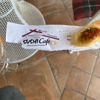 Birmingham Sushi Cafe - A piece of glass from my spring roll. - Sushi Bars Near Me - Birmingham, Michigan