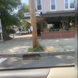 New Haven sidewalk along Cafe Bravo New Haven sidewalk along Cafe Bravo
