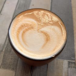 Pistachio oat milk latte