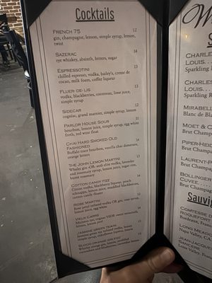Menu photo 2 Parlor House Bistro Dunedin, FL