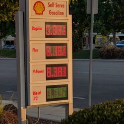 Shell - One of very few Shell stations in the area where you can get gas for less than $6 per gal today
