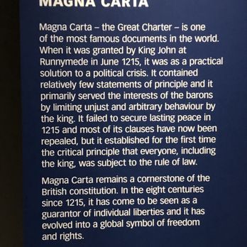 The British Library - Magna Carta display in a separate chamber. Try to visit when it's uncrowded! - Libraries Near Me - London, XGL The British Library - Magna Carta display in a separate chamber. Try to visit when it's uncrowded! - Libraries Near Me - London, XGL