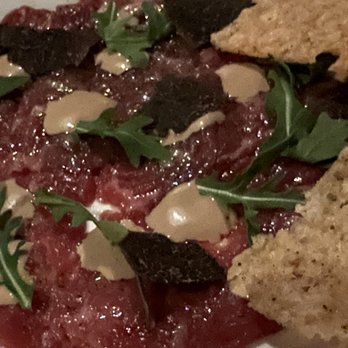 Gotham Steakhouse & Bar - The carpaccio was the best part of the meal. - Steakhouses Near Me - Vancouver, British Columbia