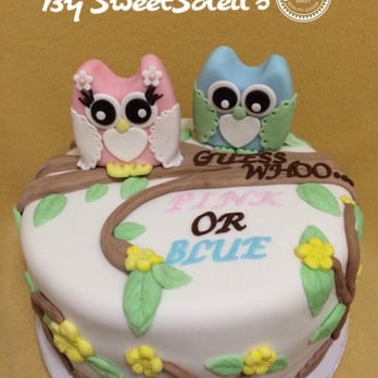 SweetSoleils Treats - SweetSoleil's Gender reveal baby shower cake - Cupcakes Near Me