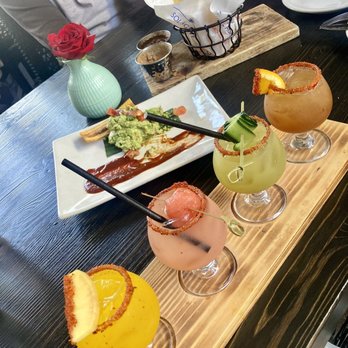 Sol Agave - Margarita Flight - all very sweet, be sure to mix them + paired better with actual food - Mexican Near Me - San Clemente, California Sol Agave - Margarita Flight - all very sweet, be sure to mix them + paired better with actual food - Mexican Near Me - San Clemente, California