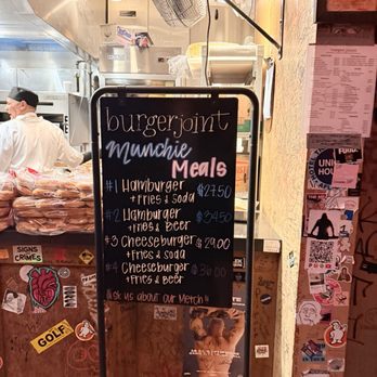 Burger Joint - Menu - American Near Me - New York, New York